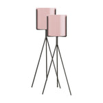 SOGA 2X 80cm Tripod Flower Pot Plant Stand with Pink Flowerpot Holder Rack Indoor Display FPOTH82PNKX2
