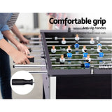 5FT Soccer Table Foosball Football Game Home Family Party Gift Playroom Black SOCCER-5F-140-AB
