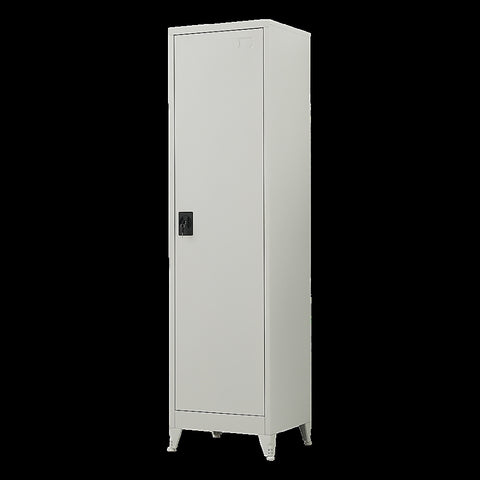 Single-Door Metal Tall Cabinet Shelf Storage for Home Office Gym V63-844441
