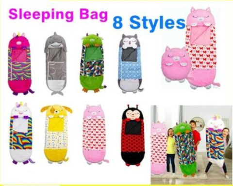 2022 Sleeping Bag Happy Nappers Kids Children Blanket Winter fluffy warm Xmas Gift V549-EB304146043427