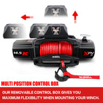X-BULL 12V Electric Winch 14500LBS synthetic rope with Recovery Tracks Gen2.0 Red V211-AUEB-AXEW016ST001