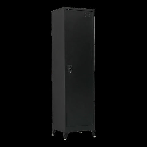 Single-Door Metal Tall Cabinet Shelf Storage for Home Office Gym V63-844461