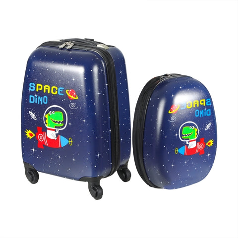 BoPeep 16''13'' 2PCS Kids Luggage Set Space Dino KD1083-SD