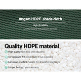 Instahut 30% Shade Cloth 1.83x50m Shadecloth Wide Heavy Duty Green SH-CL-183X500-80-R-GR