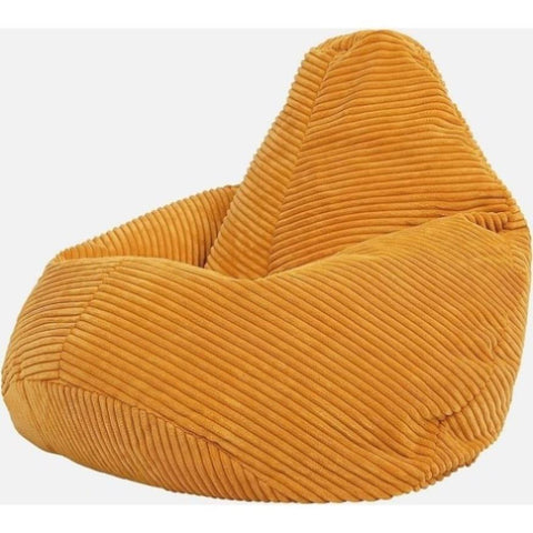 Jumbo Cord Beanbag Chair Cover Unfilled Large Bean Bag - Mustard V63-842981