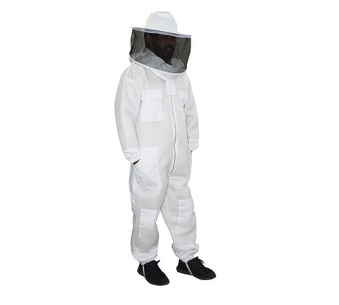 Beekeeping Bee Suit 2 Layer Mesh Round Head Style Ultra Cool & Light Weight - M V122-OZ-12511