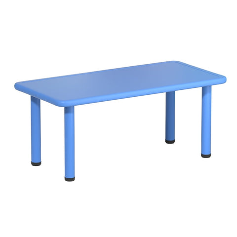 Keezi Kids Table Plastic Square Activity Study Desk 60X120CM KPF-TABLE-120-BU
