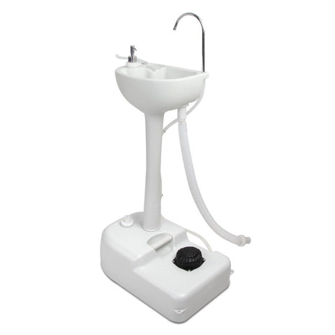 Weisshorn Camping Basin Portable Hand Wash Sink Stand 19L Capacity CAMP-STAND-19L-GREY