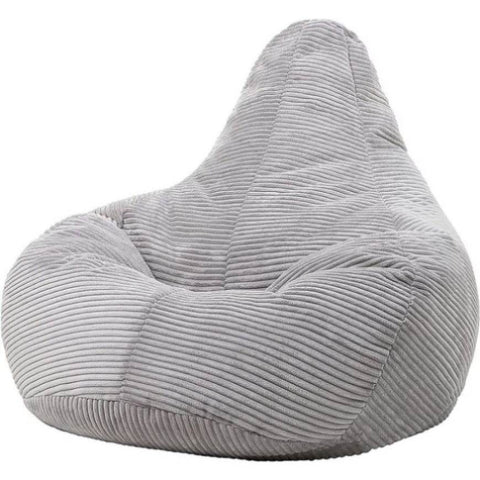 Jumbo Cord Beanbag Chair Cover Unfilled Large Bean Bag - Grey V63-842991