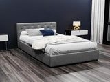 Artiss Bed Frame King Single Size Gas Lift Grey VILA BFRAME-E-VILA-KS-GY-ABC