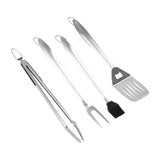 4 Piece Stainless Steel BBQ Grill Tool Set, Heavy Duty Rust Resistant Utensils for Camping, Outdoor V1189-LC-HW-00502