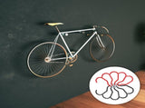 10-Pack Heavy Duty Bike Wall Mount Hangers for Garage, Shed, and Home Storage Organization V1366-AZ2-W-18930
