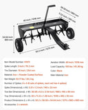 VEVOR 101.6 cm Tow Behind Plug Aerator with Universal Hitch Pull Behind Aerator V952-TCSHXPQQ40YCIPQ17V0