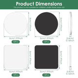 25Pcs DIY Fridge Magnet Kit, Adhesive Backing Design, Thickened and High Transparency, for Photo V1369-AZ3-W-12254