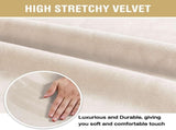 Dining Covers Velvet Stretch Covers for Dining Room Set of 6 Parson Slipcovers V1258-DP02-F-626