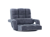Artiss Floor Chair Lounge Sofa Swivel Charcoal FLOOR-0163-VEL-CH