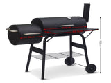 Wallaroo 2-in-1 Outdoor Barbecue Grill & Offset Smoker BBQ-DS35-B