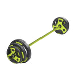 NEW 20KG Aerobic Barbell Set Black & Green Tri Grip Plate V1409-SKU-3226541
