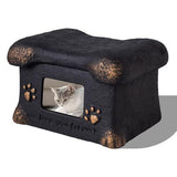 Pet Urn for Dogs and Cats Ashes,Photo Frame Handmade Cremation Urn,Memorial Keepsake for Loss of V1107-135-73960-BLK