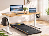 Artiss 100cm Standing Desk Treadmill Motorised Natural Wood SDTM-156E-100-380-WDBK