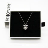 Gift Box - Angel Ball White Gold Aroma Necklace Purify Oil Blend V760-GBAJ - 28