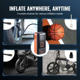 Tire Inflator Portable Air Compressor, Dual-Cylinder & 12000mAh Rechargeable Air Pump, 30s Fast V952-CDSLTCQJ3400VJOS6V9