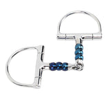 Horse Bit Stainless Steel 125mm Anti Biting Horse Mouth D Ring Snaffle Bit for Horse Farm V1294-YM0706-3111230208711
