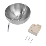 Sauna Bowl Stainless Steel Hanging Aromatherapy Oil Cup with Wooden Block for Sauna Room L 20cm V1294-YM0717-3111220240211