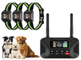 Wireless Dog Fence & Training System with 2.4GHz Remote Control, Adjustable Static Stimulation, V1341-ZY-M3MSDXGE-BLACK
