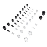 44PCS Nut and Bolt Thread Checker Aluminum High Accuracy Bolt Nut Identifier Gauge with Storage Box V1294-YM0710-3114230154011