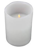 5 Pcs LED Block Pillar Candle White Flameless Safe Indoor Battery Power Party Home Decor Wedding V382-LEDPILLARX5