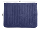 Laura Hill Electric Heated Blanket Throw Rug Soft Coral Fleece 9 Heat Settings - Blue THRG-KH-BU