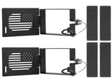 2-Pack Aluminum Alloy RV Bumper End Caps Vent Hole Design, Fits Standard 4-Inch Square Bumper V1192-AZ-W-21718