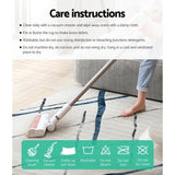 Artiss Rug 200x290cm Area Rug Washable Mat Large Carpet Soft Short Pile Jaca FLR-4353-200X290-BL-GR