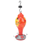 Colorful Painting Glass Bird Feeder Garden Courtyard Outdoor Hummingbirds Water Feeding ToolT1 V1294-YM0901-3111200116711
