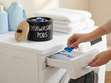 2 Pack Dishwasher Pod Container, Wood Tablet Holder with Lid, Round Laundry Pods Dispenser, V1259-DP01-A-1026