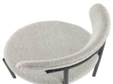 Luxe Boucle Cushioned Elsa Dining Chairs in White Quartz V264-DNC-416B-MCR-02-1