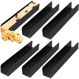 6 Pcs Carbon Steel U Shape Baking Mold Set, Non Stick Cookie Bread Loaf Pans for Home Baking, Black V1188-MS-721-197