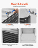 Metal Raised Garden Bed, 6 x 3 x 1.5 ft Outdoor Galvanized Box, with Open Bottom, Large V952-JSFXZZCZFXSHLZRC4V0