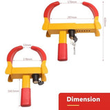 Universal Wheel Lock,Heavy Duty Tire Lock,Automotive Anti-Theft Lock for Cars,SUVs,Motorcycles,Golf V1369-AZ3-W-22071