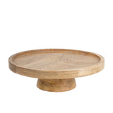 Handcrafted Mango Wood Classic Footed Cake Stand 30cm V637-53622CKE