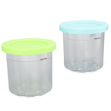 2PCS Ice Cream Pints Cup 600ml Ice Cream Container Storage Jar for Ninja NC299AMZ NC300s Blue and V1294-YM0703-3113230124911