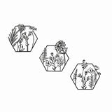 3pc Metal Art Wall Decor V63-921171