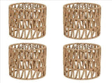 4X Boho Shades Replacement 5.9In Height Pendant Sconce Shade Ceiling Fan Light Covers Cylinder Woven V1366-AZ2-W-22054