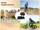 Bike Seat with Adjustable Backrest, Wide Padded Bicycle Saddle with Back Support, PU Cushion Comfort V1369-AZ3-W-08694