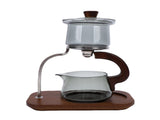 Teapot Set Water Separation Infuser Fairness Cup Tea Brewing Kit High Borosilicate Glass Solid Wood V1294-YM0901-3118260015611