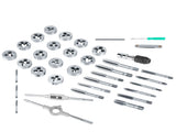 40Pcs M3-M12 Screw Nut Tap and Die Set with Wrenches and Thread Gauge Heavy Duty Hand Tools V1294-YM0722-JY04295