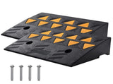 Rubber Curb Ramp 2 Pack, 12.7 cm Rise Height Heavy-Duty 15 tons Load Capacity Threshold Ramps, V952-SJDLYPDGB2190CQUPV0