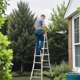 Telescoping Ladder A Frame, 13 FT Compact Aluminum Extension Ladder, Multi-Function Portable V952-DGNAZXYST40MJ7HIQV0