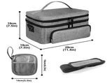 Double Layer Accessories Organizer with 2 Detachable Pouches, Large Storage Bag for V1192-AZ-W-11354